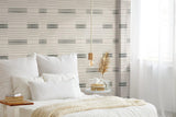 Wallpaper Dashing Stripe Wallpaper // Black & Beige 