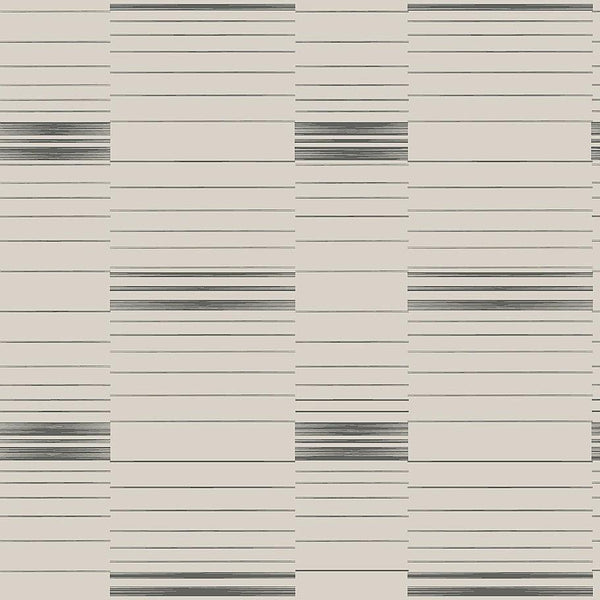 Wallpaper Dashing Stripe Wallpaper // Black & Beige 