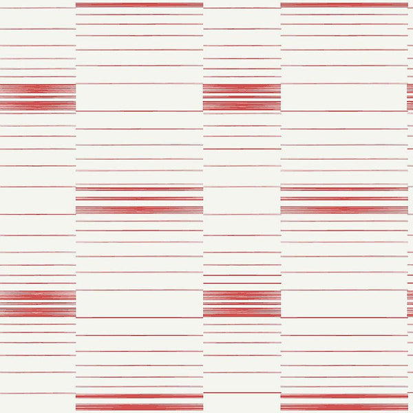 Wallpaper Dashing Stripe Wallpaper // Red & White 
