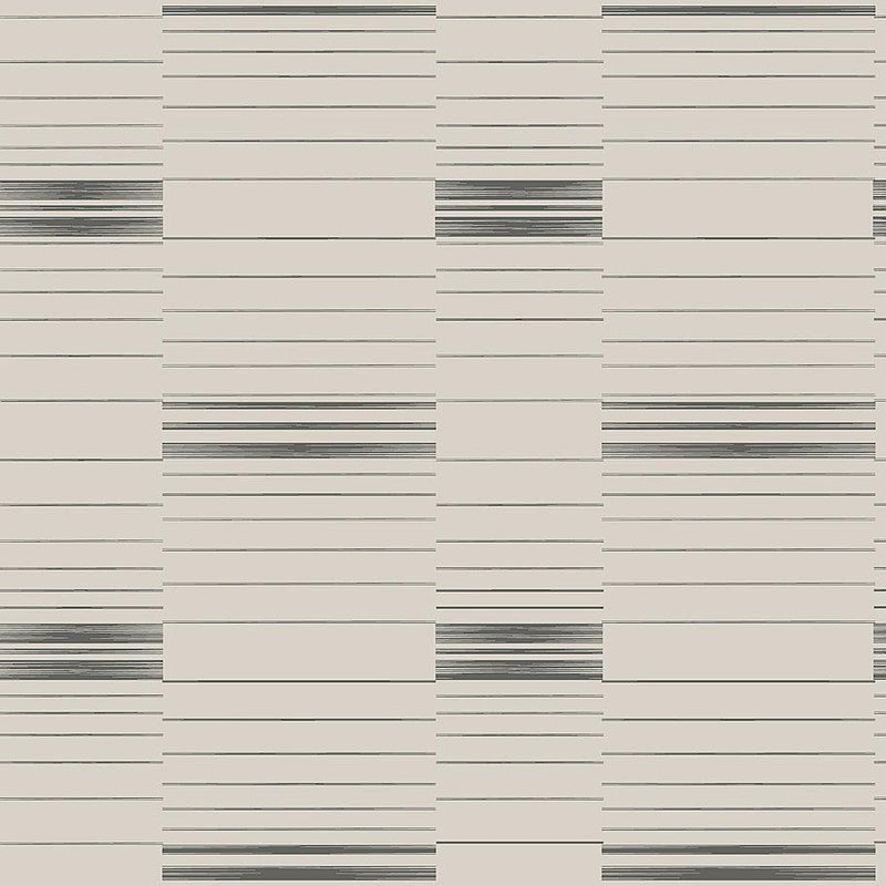 Wallpaper Dashing Stripe Wallpaper Sample // Black & Beige 8 x 10 