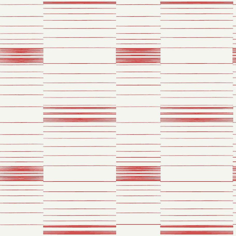 Wallpaper Dashing Stripe Wallpaper Sample // Red & White 8 x 10 