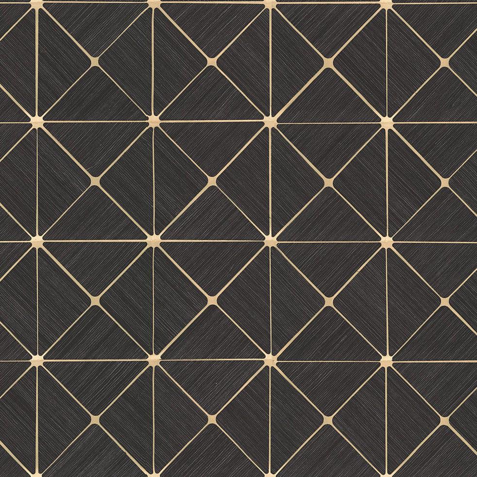 Wallpaper - Dazzling Diamond Sisal Grasscloth Wallpaper // Gold