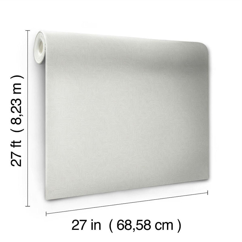 Wallpaper Diamond Channel Wallpaper // Light Grey 