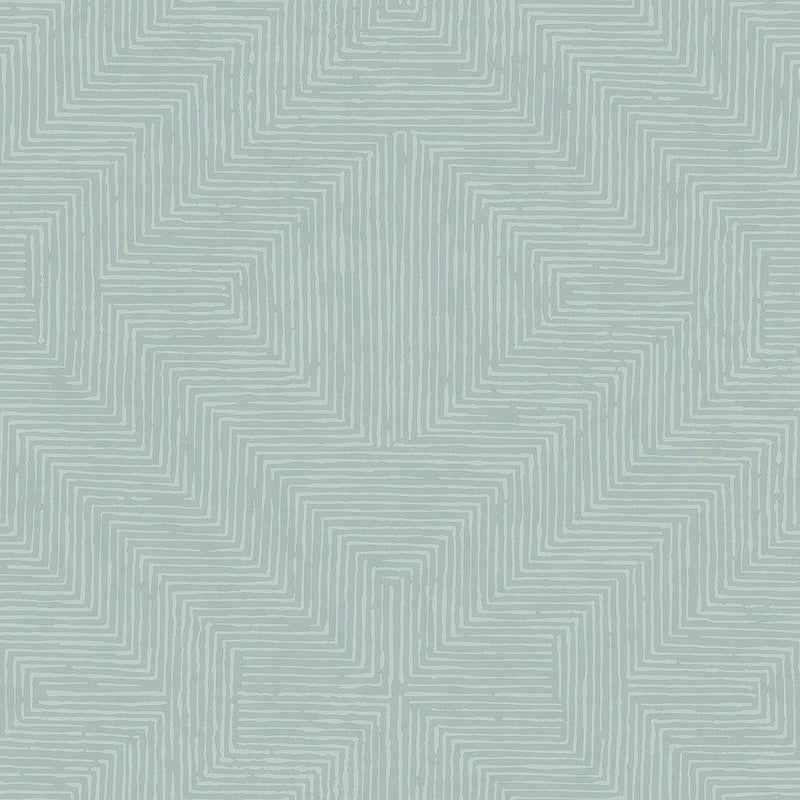 Wallpaper Diamond Channel Wallpaper Sample // Green 8 x 10 