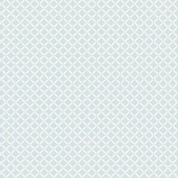 Wallpaper Diamond Gate Wallpaper // Blue & White 