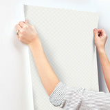 Wallpaper Diamond Gate Wallpaper // White & Tan 