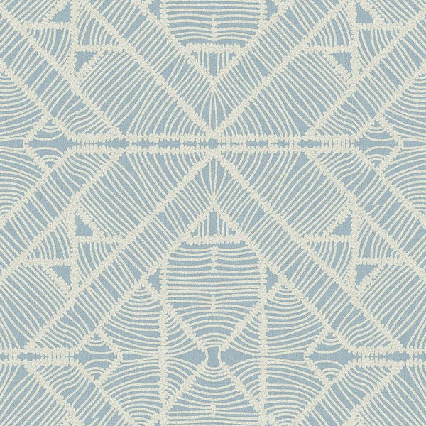 Wallpaper Diamond Macrame Wallpaper // Blue 