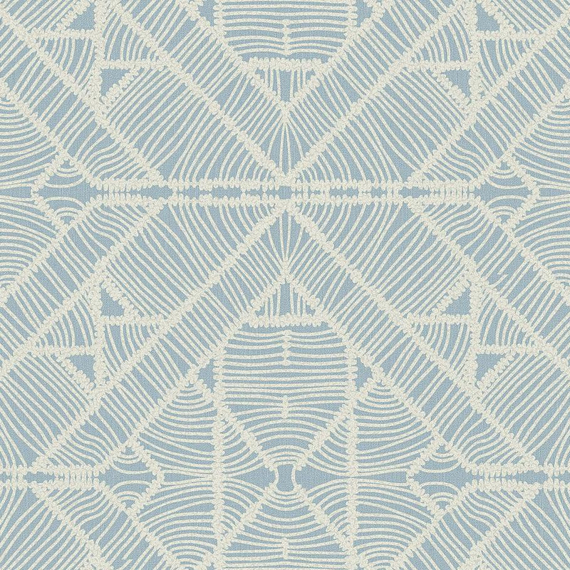 Wallpaper Diamond Macrame Wallpaper // Blue 