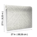 Wallpaper Diamond Macrame Wallpaper // Grey 