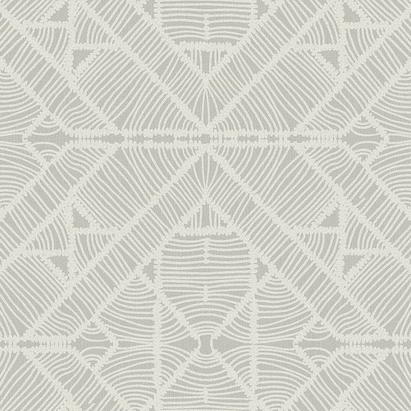 Wallpaper Diamond Macrame Wallpaper // Grey 