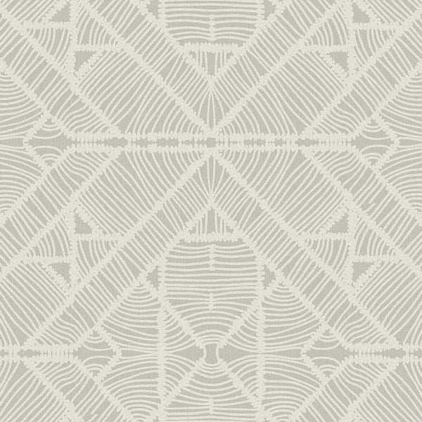 Wallpaper Diamond Macrame Wallpaper // Grey 