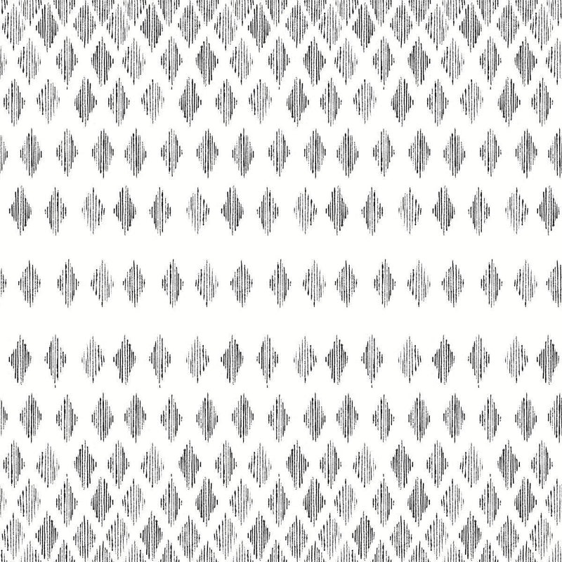 Wallpaper Diamond Ombre Wallpaper Sample // Black & White 8 x 10 