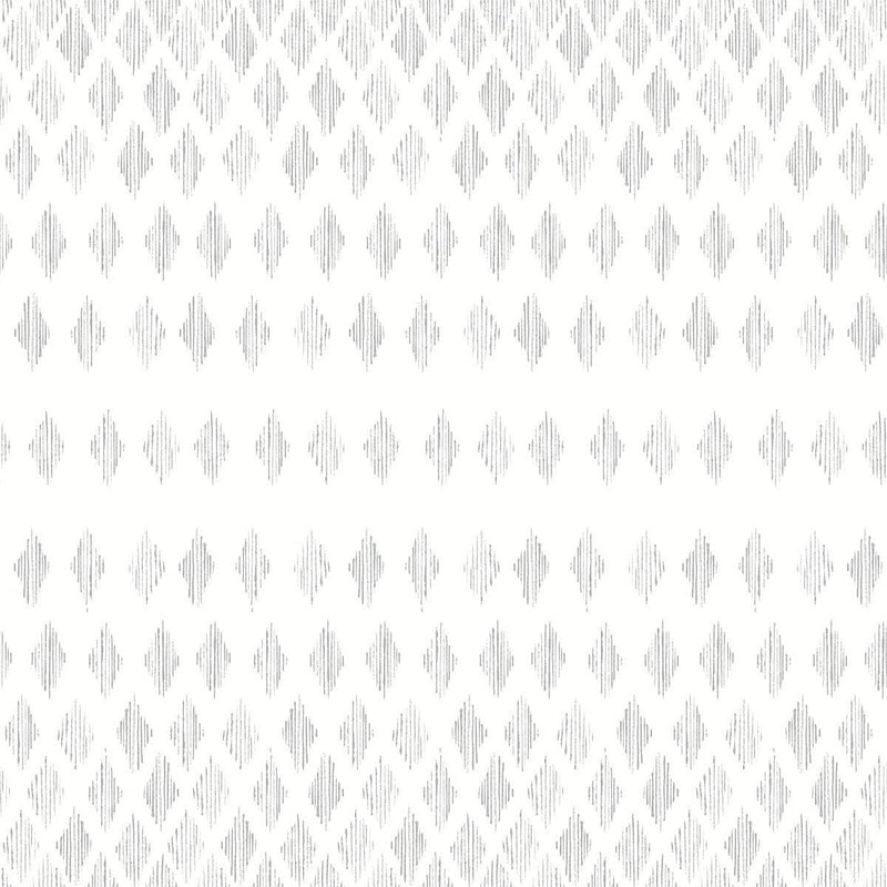 Wallpaper Diamond Ombre Wallpaper Sample // Grey & White 8 x 10 