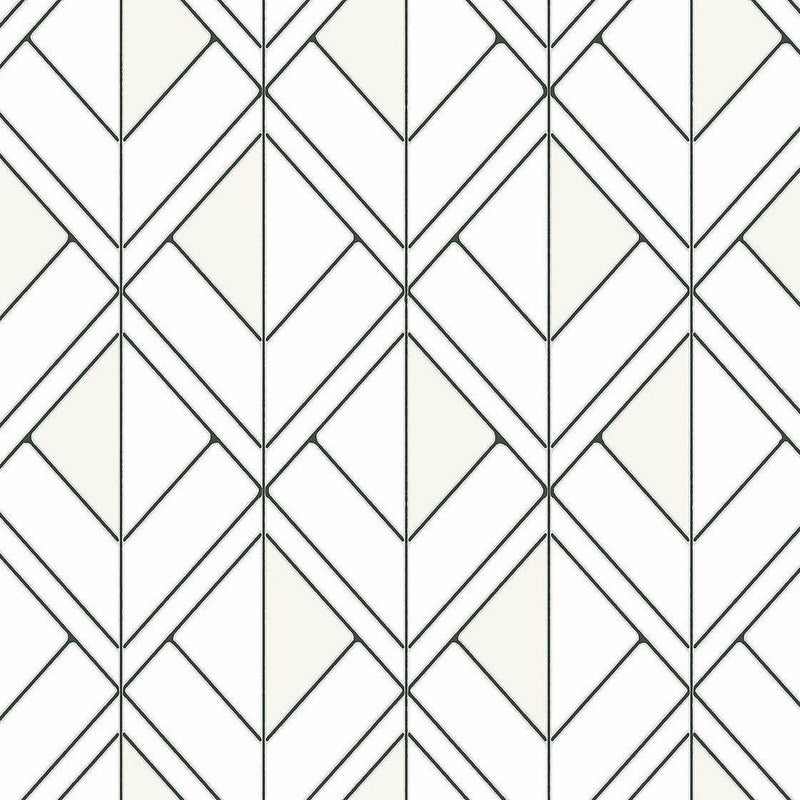 Wallpaper Diamond Shadow Wallpaper Sample // White 8 x 10 