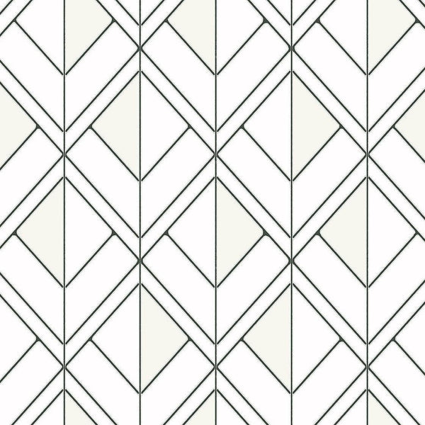 Wallpaper Diamond Shadow Wallpaper // White 