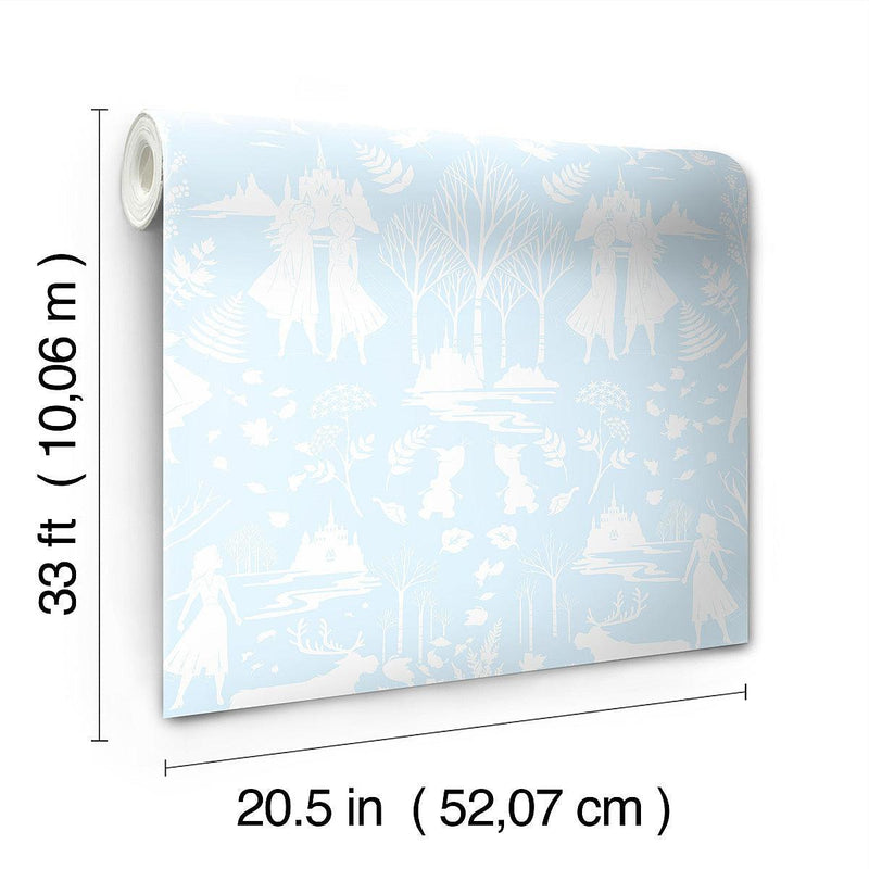 Wallpaper Disney Frozen 2 Nordic Wallpaper // Green & Glitter 