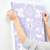 Wallpaper Disney Frozen 2 Nordic Wallpaper // Purple Glitter 