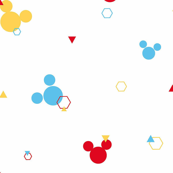 Wallpaper Disney Minnie Mouse Dots Wallpaper // Blue & Yellow 