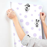 Wallpaper Disney Minnie Mouse Dots Wallpaper // Purple 