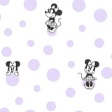 Wallpaper Disney Minnie Mouse Dots Wallpaper // Purple 