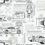 Wallpaper Disney & Pixar Cars Schematic Wallpaper // Neutral 