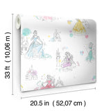 Wallpaper Disney Princess Pretty Elegant Wallpaper // White 