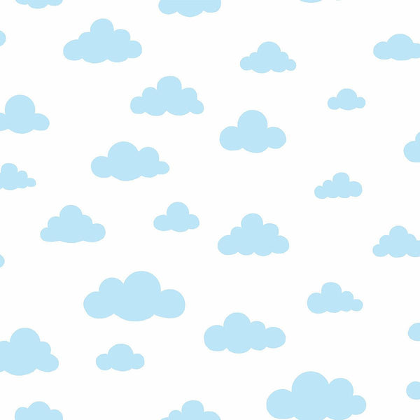 Wallpaper Disney Winnie the Pooh Cloud Wallpaper // Blue 