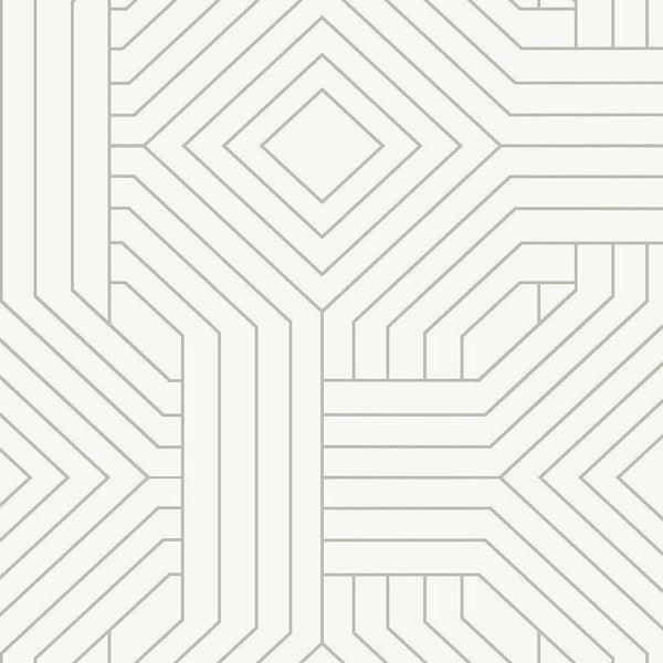 Wallpaper Diverging Diamonds Wallpaper // White 