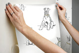 Wallpaper Dog's Life Peel & Stick Wallpaper // Metallic 