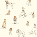 Wallpaper Dog's Life Wallpaper // Orange & Gold Metallic 