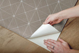Wallpaper Double Diamonds Peel & Stick Wallpaper // Taupe 