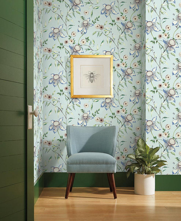 Wallpaper Dream Blossom Wallpaper // Light Blue 