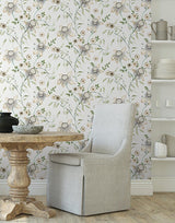 Wallpaper Dream Blossom Wallpaper // White & Green 