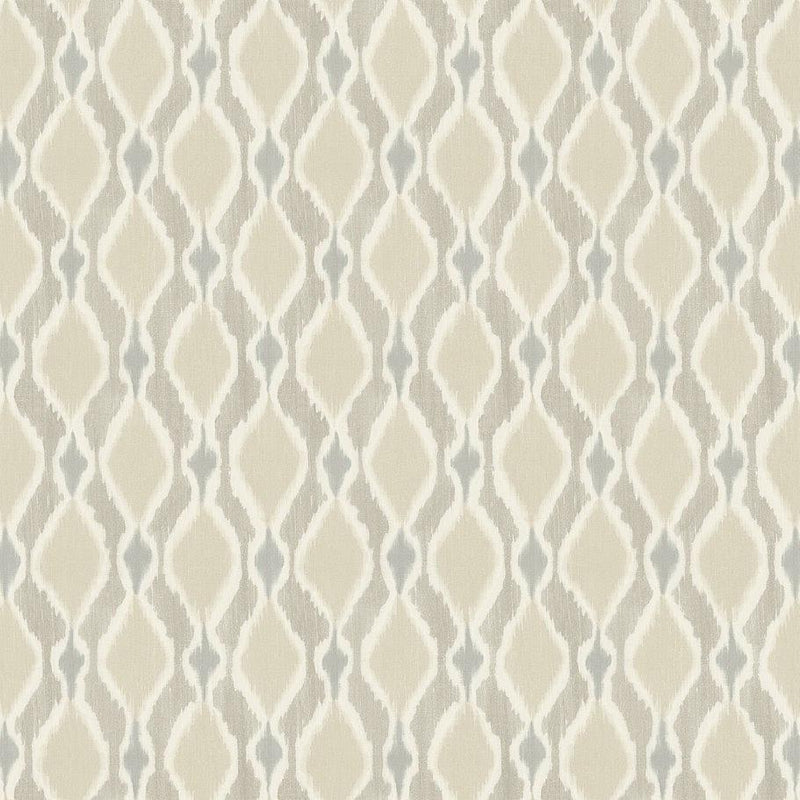 Wallpaper Dyed Ogee Wallpaper Sample // Taupe 8 x 10 