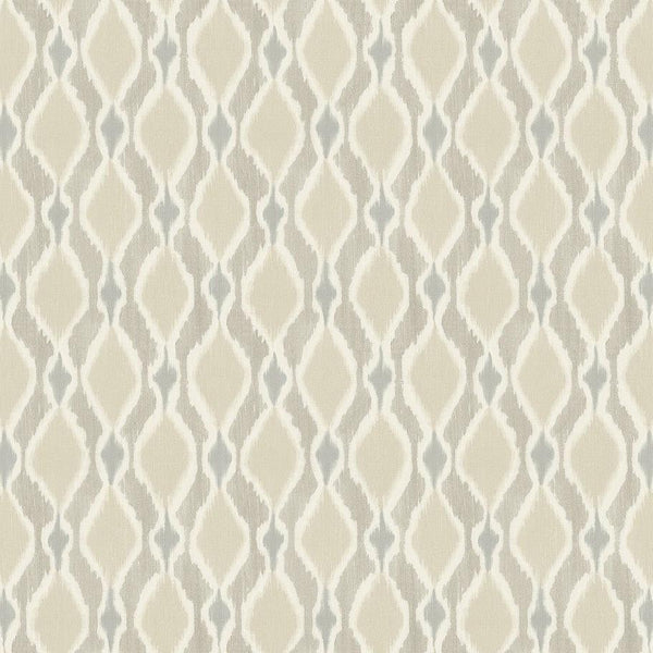 Wallpaper Dyed Ogee Wallpaper // Taupe 