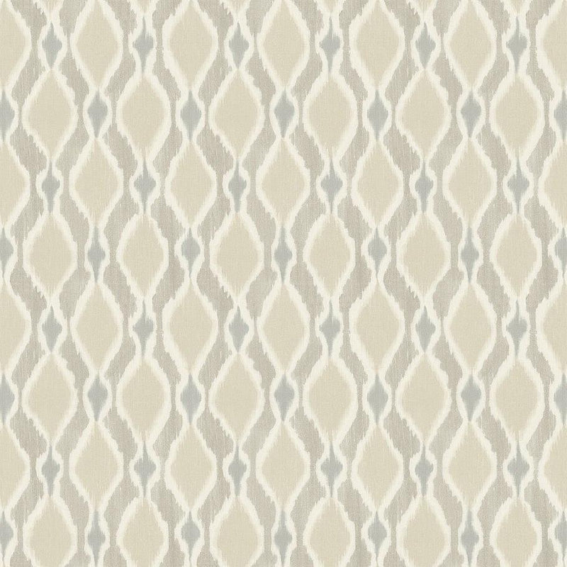 Wallpaper Dyed Ogee Wallpaper // Taupe 