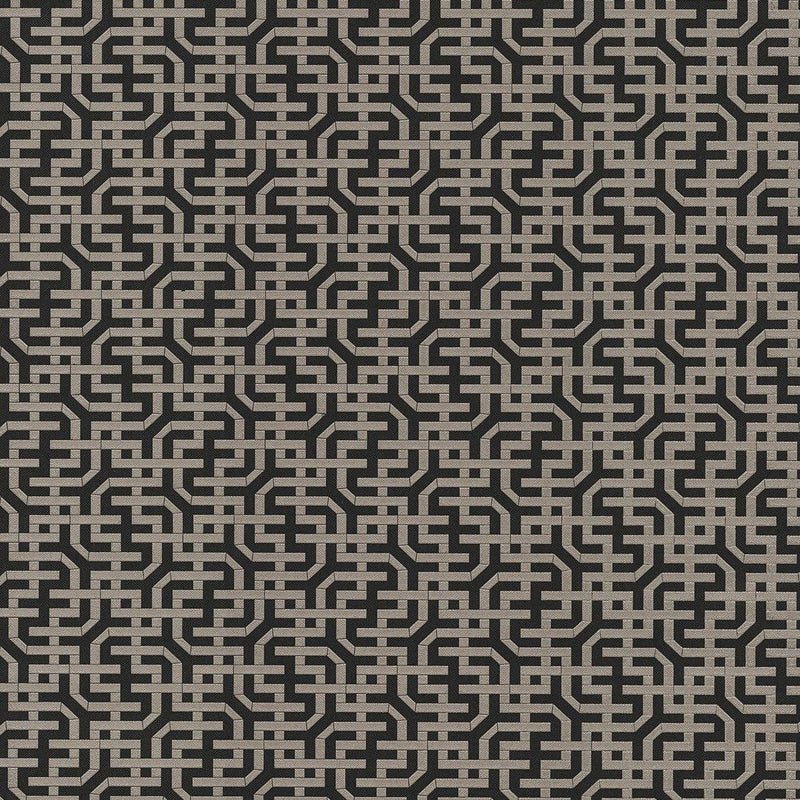 Wallpaper Dynastic Lattice Wallpaper Sample // Black 8 x 10 