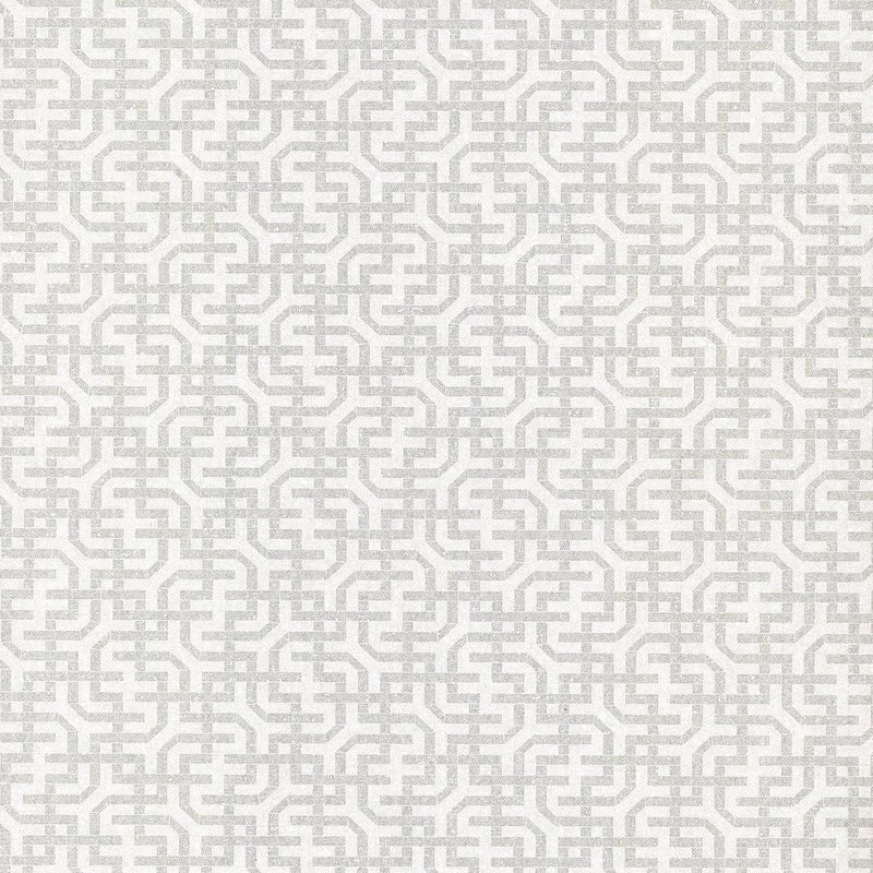 Wallpaper Dynastic Lattice Wallpaper Sample // White 8 x 10 