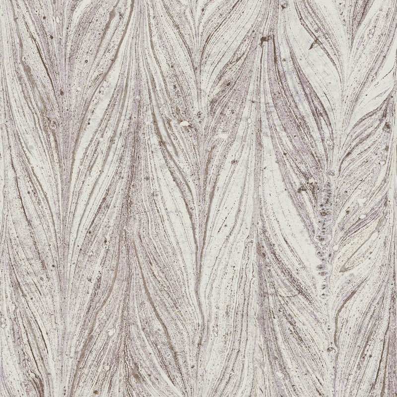 Wallpaper Ebru Marble Wallpaper // Purple Metallic 