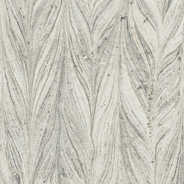 Wallpaper Ebru Marble Wallpaper Sample // Cool Grey 8 x 10 