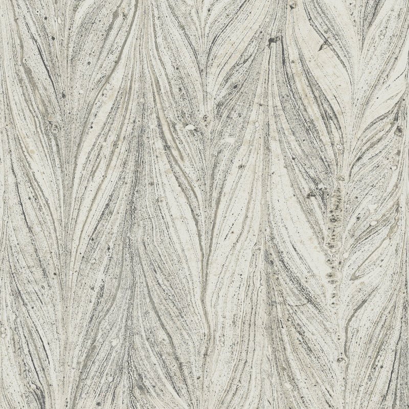 Wallpaper Ebru Marble Wallpaper Sample // Cool Grey 8 x 10 