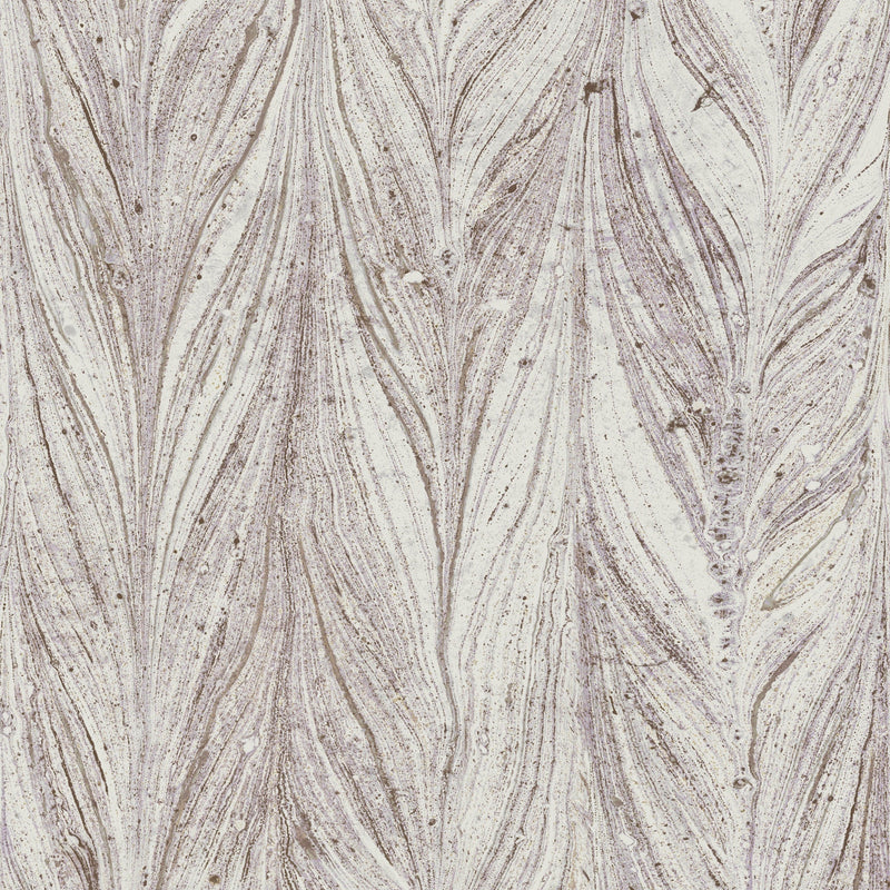 Wallpaper Ebru Marble Wallpaper Sample // Purple Metallic 8 x 10 