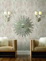 Wallpaper Ebru Marble Wallpaper // Sienna Metallic 