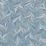 Wallpaper Ebru Swirls Peel & Stick Wallpaper // Blue 
