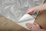 Wallpaper Ebru Swirls Peel & Stick Wallpaper // Neutral 