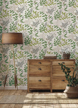 Wallpaper Eden Retreat Wallpaper // Beige & Green 