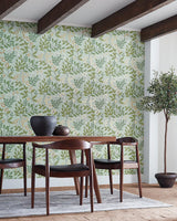 Wallpaper Eden Retreat Wallpaper // Green & Gold 