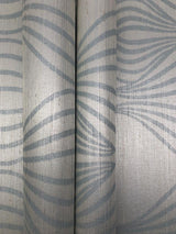 Wallpaper Eden Sisal Grasscloth Wallpaper // Blue Metallic 