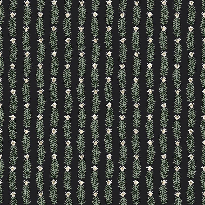 Wallpaper Eden Wallpaper Sample // Black & Green 8 x 10 