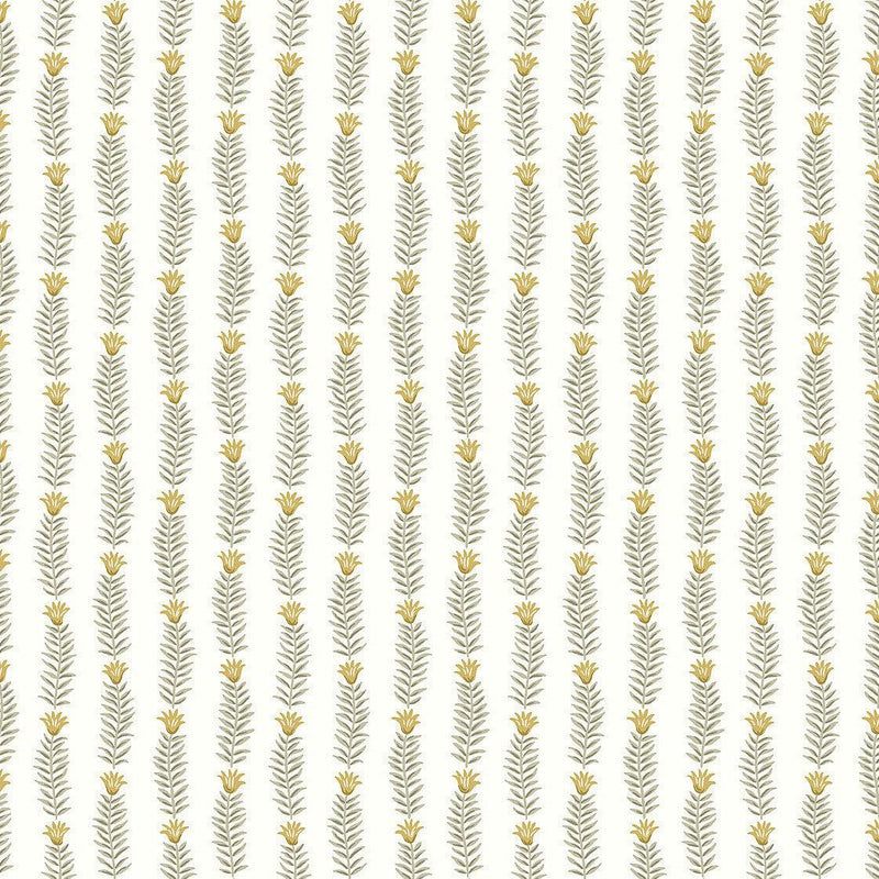 Wallpaper Eden Wallpaper Sample // White & Beige 8 x 10 